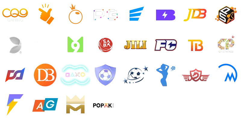 Imagem com logos de provedores como PG Soft, Pragmatic Play, NetEnt